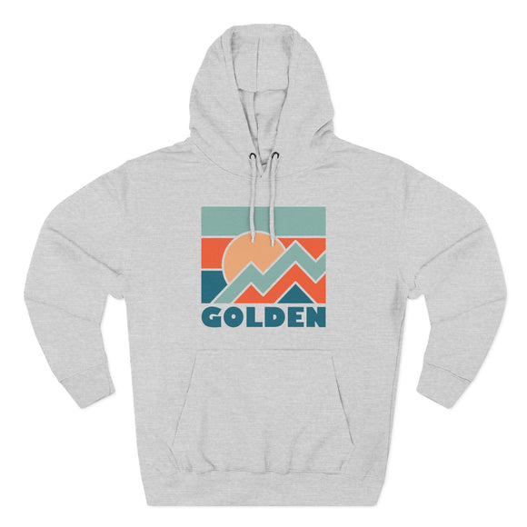 Golden, Colorado Hoodie - Retro Mountain Unisex Sweatshirt