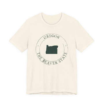Buy natural Oregon T-Shirt — State Graphic Tee