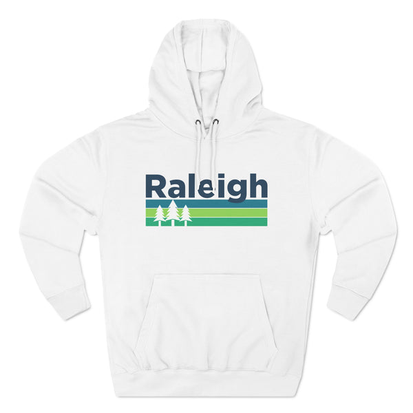 Premium Raleigh, North Carolina Hoodie - Retro Unisex Raleigh Sweatshirt