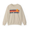 New Jersey Sweatshirt Retro Sun Unisex - Vintage New Jersey Inspired Warm Pullover Jumper