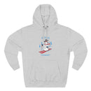 Premium Stowe, Vermont Skiing Snowman Hoodie-2