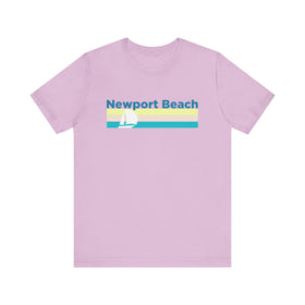 Buy lilac Newport Beach, California T Shirt - Sailboat Graphic Tee