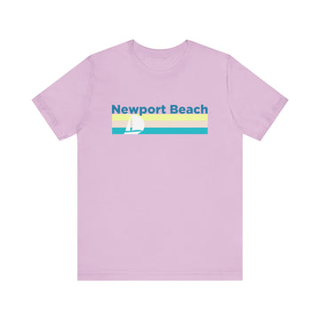 Buy lilac Newport Beach, California T Shirt - Sailboat Graphic Tee