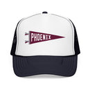 Phoenix, Arizona Pennant Trucker Hat — Retro Flag Foam Cap-4