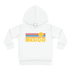 Mexico Toddler Hoodie - Retro Sunrise Unisex Mexico Toddler Sweatshirt