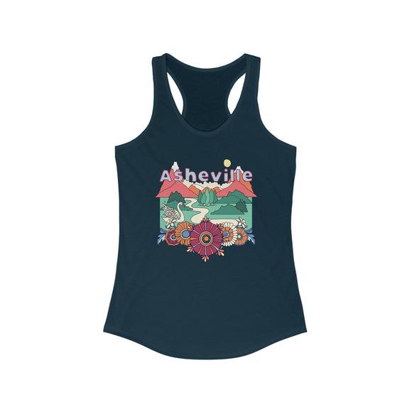 Asheville, North Carolina Women's Racerback Tank Top