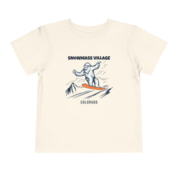 Snowmass Village, Colorado Yeti Snowboard Toddler Tee