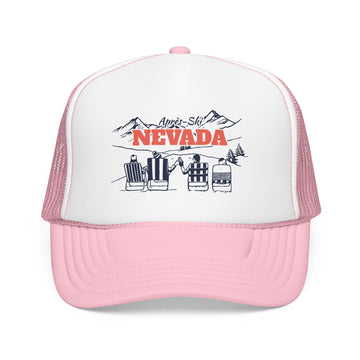 Buy light-pink-white Nevada Après-ski Trucker Hat — Foam Mesh Cap