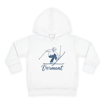 Vermont Toddler Hoodie - Unisex Vintage Skiing Vermont Sweatshirt