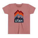 Utah Youth Shirt - Retro Mountain Utah Kid's T-Shirt-1
