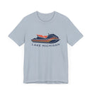 Lake Michigan T Shirt - Jetski Boating Graphic Lake Michigan Tee-13