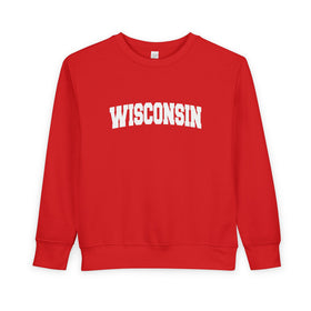 Buy red Wisconsin Sweatshirt - Wisconsin Crewneck Sweatshirt
