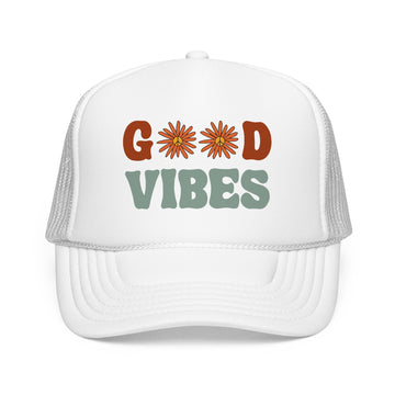 Good Vibes Trucker Hat Boho - 0