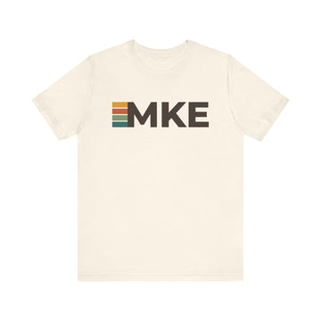 Milwaukee, Wisconsin tee - MKE t shirt retro stripes