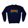 Aspen, Colorado Youth Sweatshirt - Unisex Kid's Aspen Crewneck Sweatshirt