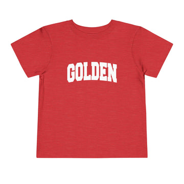 Buy heather-red Golden, Colorado Toddler Graphic Tee - Kids Golden Vacation T-Shirt