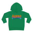 Aspen Toddler Hoodie - Retro Mountain Sun Unisex Aspen Toddler Sweatshirt-3