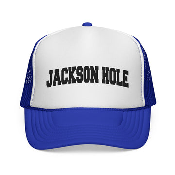 Buy royal Jackson Hole, Wyoming Collegiate Style Trucker Hat