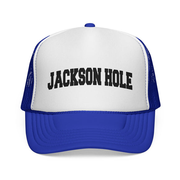 Jackson Hole, Wyoming Collegiate Style Trucker Hat
