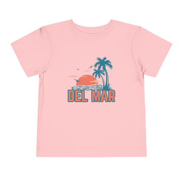Buy pink Del Mar, California Toddler T-Shirt - Retro Palm Tree Toddler Del Mar Shirt