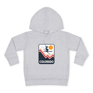 Buy heather Colorado Toddler Hoodie - Unisex Snow Skiing Fleece Pullover Sweatshirt, Winter Kids Ski Clothing, Youth Mountain Resort Apparel, Cozy Child