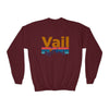 Vail, Colorado Youth Sweatshirt - Unisex Kid's Vail Crewneck Sweatshirt