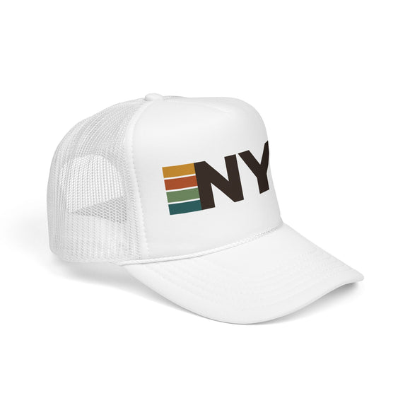 New York City, New York Trucker Hat - NYC Abbr retro cap