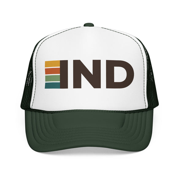 Indianapolis, Indiana Trucker Hat - IND Abbr retro cap