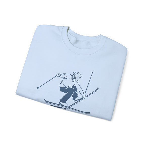 Taos, New Mexico Sweatshirt - Vintage Skiing Graphic Crewneck