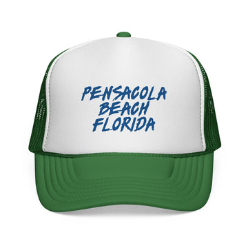 Buy green Pensacola Beach Trucker Cap | Florida Hat