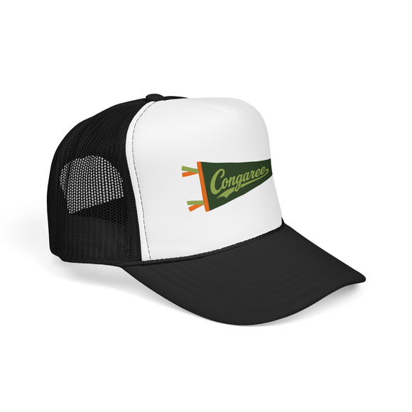 Congaree National Park Pennant Trucker Hat — Vintage Foam Mesh Cap