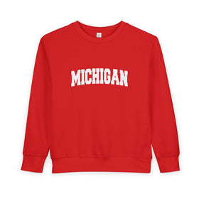 Buy red Michigan Sweatshirt - Michigan Crewneck Sweatshirt