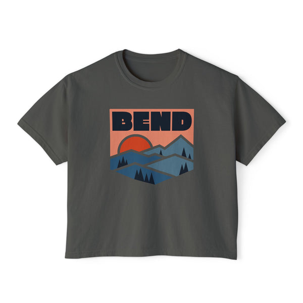 Women's Bend, Oregon Boxy Graphic Tee - Slightly Cropped