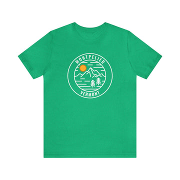 Buy heather-kelly Montpelier, Vermont T-Shirt - Unisex Montpelier Shirt