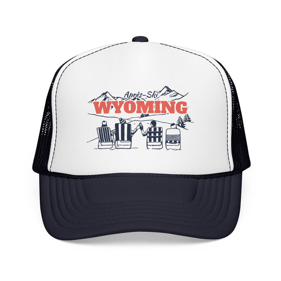 Wyoming Après-ski Trucker Hat — Foam Mesh Cap