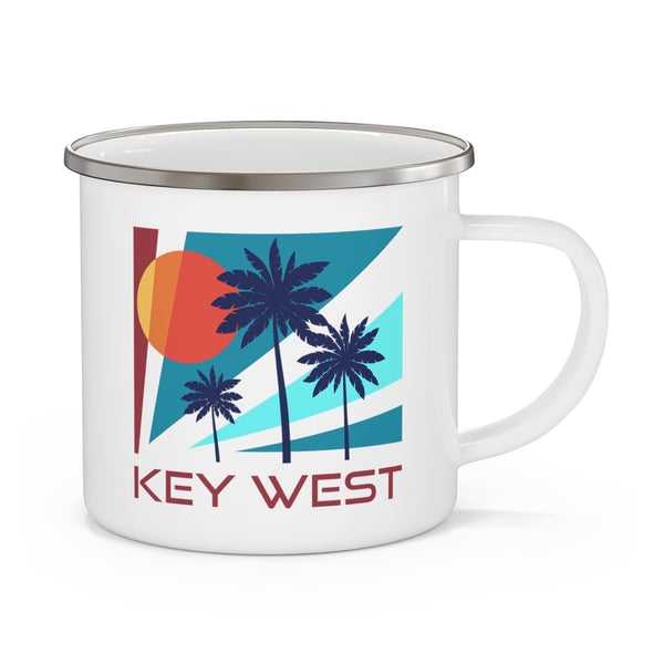 Key West, Florida Camp Mug - Retro Enamel Campfire Key West Mug