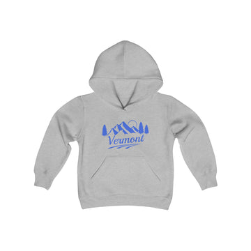 Buy sport-grey Retro Vermont Youth Hoodie - Mountain Vermont Kids Sweatshirt, Cute Vermont Children's Pullover