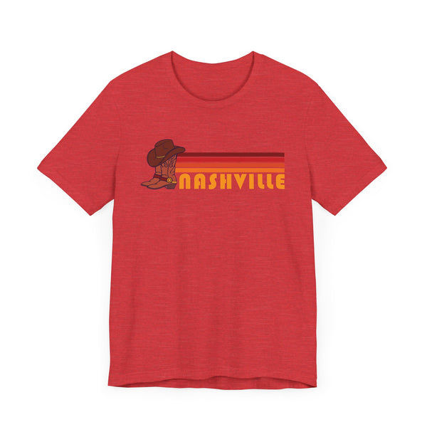 Nashville, Tennessee T-Shirt Retro Boots - Adult Unisex Nashville T Shirt