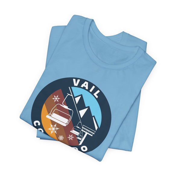 Vail, Colorado T Shirt - Retro Ski Lift Tee