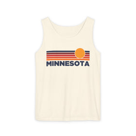 Minnesota Retro Sunstripe Tank Top | Comfort Colors - 100% Cotton - 0