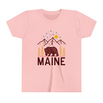 Maine Youth T-Shirt - Unisex Kids Maine Shirt - 0