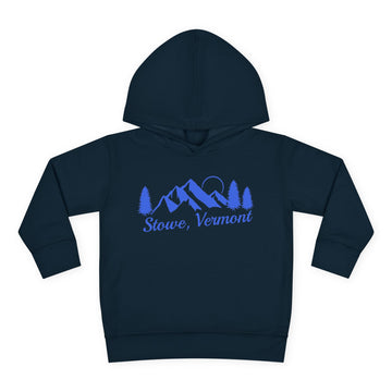 Buy navy Stowe, Vermont Toddler Hoodie - Unisex Mountain Stowe Pullover Sweatshirt, Kids Hooded Jumper, Vermont Souvenir