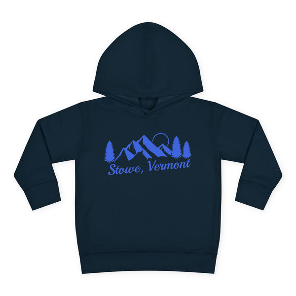 Stowe, Vermont Toddler Hoodie - Unisex Mountain Stowe Pullover Sweatshirt, Kids Hooded Jumper, Vermont Souvenir
