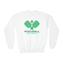 North Carolina Youth Sweatshirt - Pickleball Unisex Kid's North Carolina Crewneck Sweatshirt-1