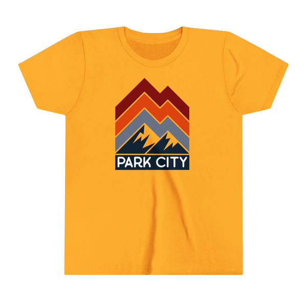 Park City, Utah Youth Shirt - Retro Mountain Park City Kid's T-Shirt