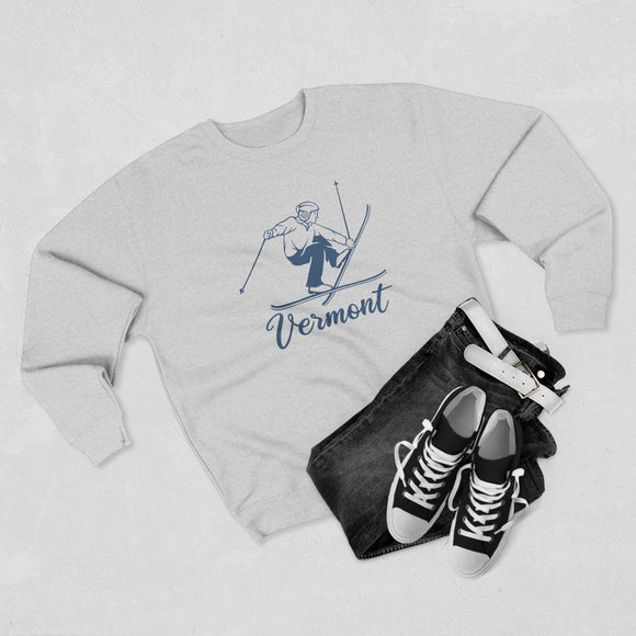 Premium Vermont Vintage Snow Ski Sweatshirt