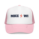 Milwaukee, Wisconsin Retro Trucker Hat - Lightning Foam Cap-3