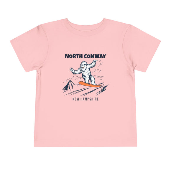 North Conway, New Hampshire Yeti Snowboard Toddler Tee