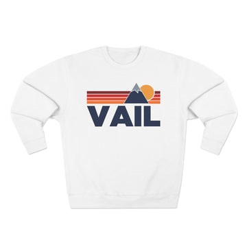 Premium Vail, Colorado Mountain Lines Graphic Sweatshirt - 0