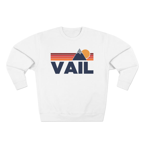 Premium Vail, Colorado Mountain Lines Graphic Sweatshirt